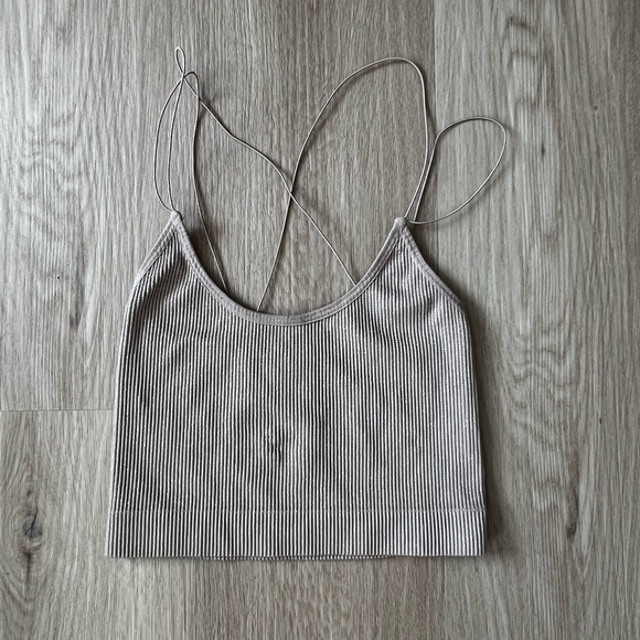 URBN Out From Under Subtle Sparkle Cropped Tank - Picture 2 of 6